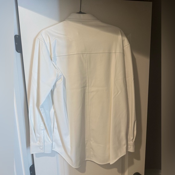 NWT Mellowday Faux Leather Shacket - Size M - Picture 4 of 6